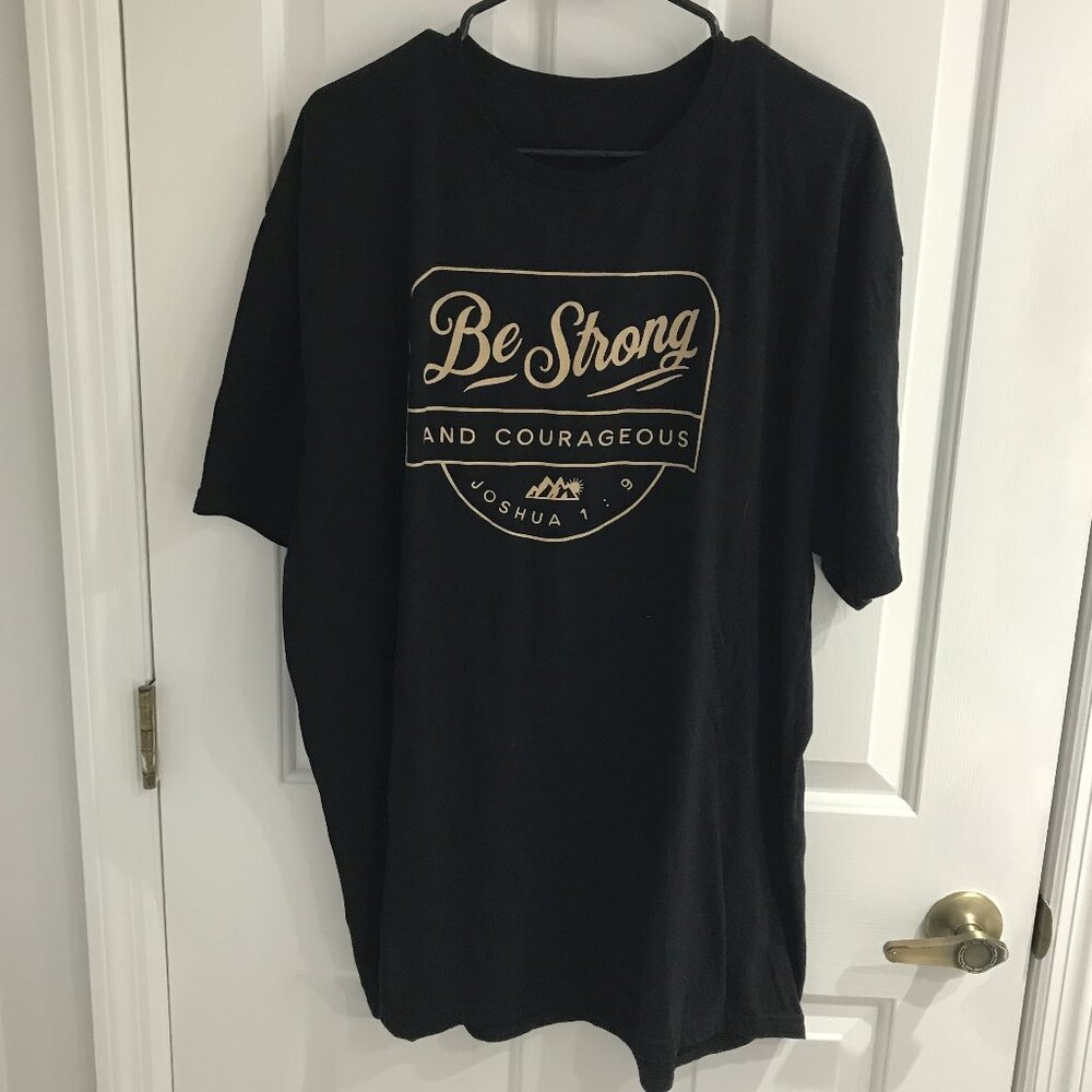 Joshua 1:9 Bible Verse Shirt 2XL